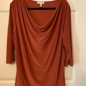 Dress Barn 3x Rust dress top.